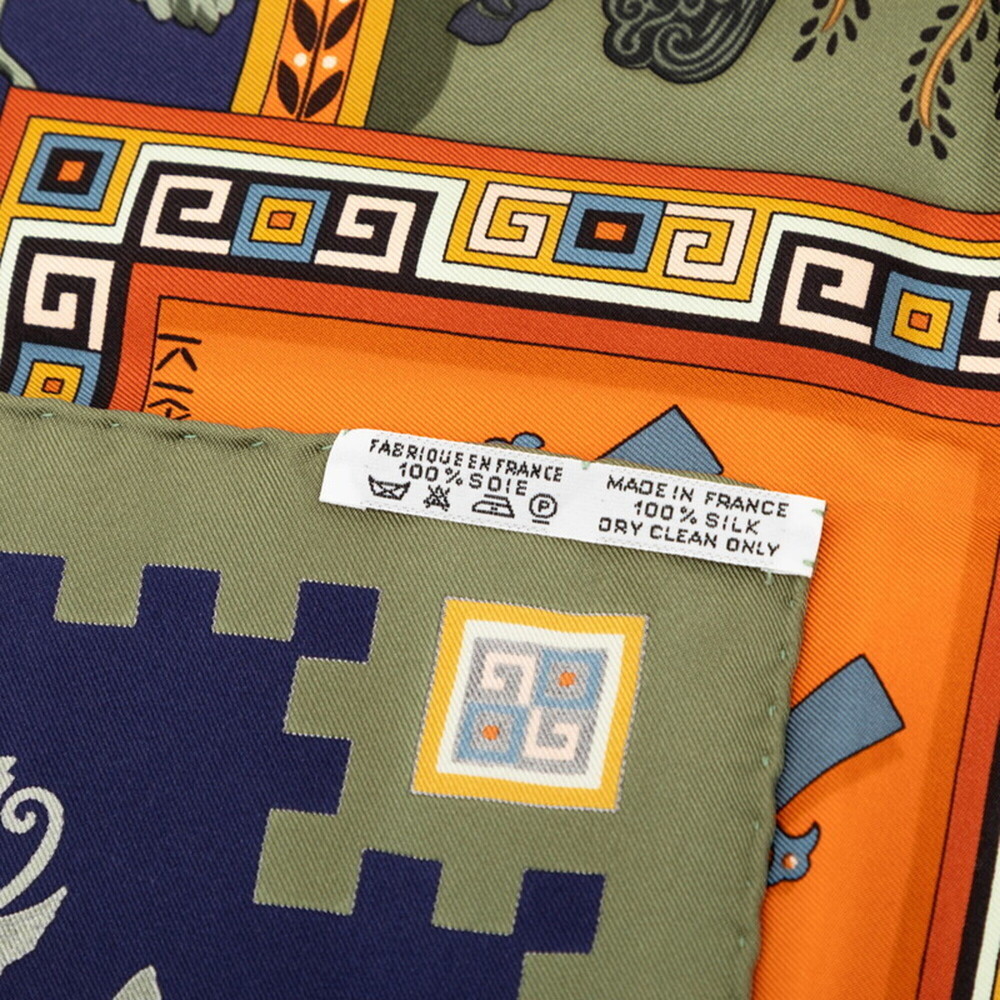 HERMES Authentic Black Silk Scarf - Picture 7 of 7